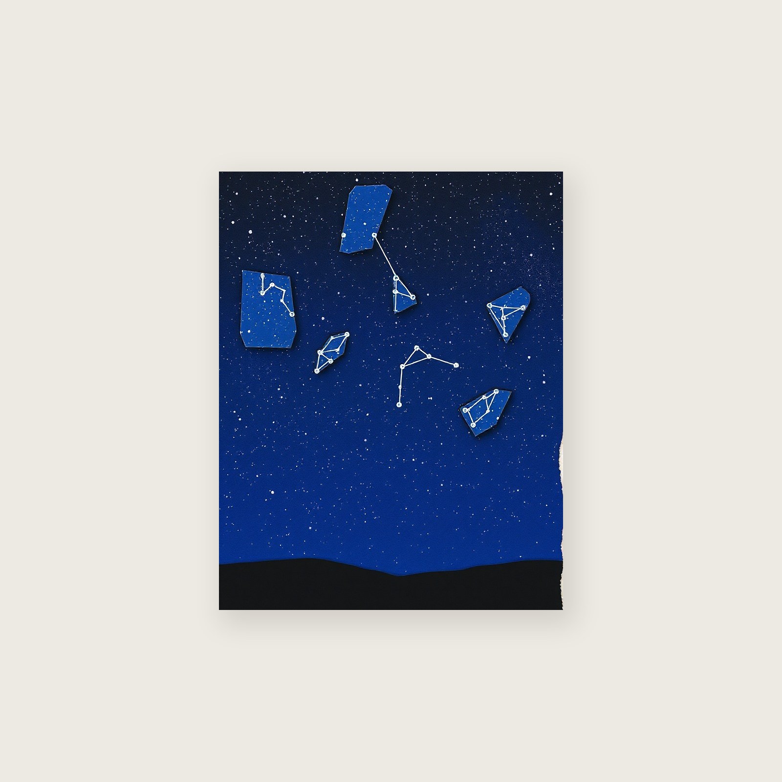 The Constellation Perseus Collage Wall Art - Colourful Print - Unframed Print, A3